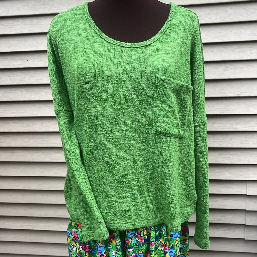 Liz Sport cotton colorful high waist pants size L, adding free matching sweater - Picture 3 of 10